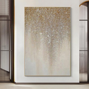  estrellada Lienzo - Noche estrellada 02 textura decorativa de pared dorada